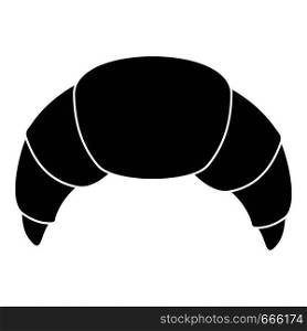 Croissant icon. Simple illustration of croissant vector icon for web. Croissant icon, simple black style
