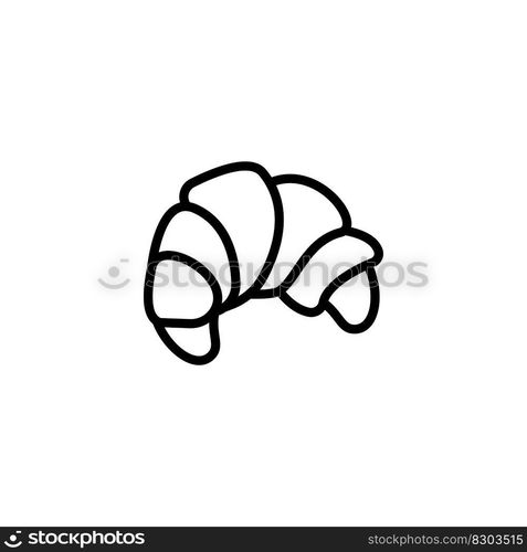 croissant icon vector design templates white on background