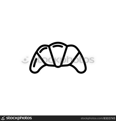 croissant icon vector design templates white on background