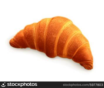 Croissant, photo realistic vector illustration