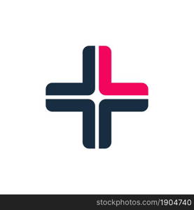 croos medical logo flat design