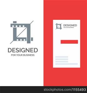 Crop, Design, Graphic Grey Logo Design and Business Card Template