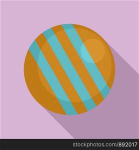 Croquet ball icon. Flat illustration of croquet ball vector icon for web design. Croquet ball icon, flat style