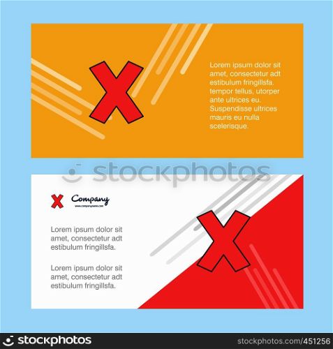 Cross abstract corporate business banner template, horizontal advertising business banner.