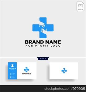 cross hand medical health care logo template vector illustration icon element isolated - vector. cross hand medical health care logo template vector illustration
