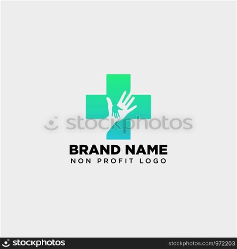 cross hand medical health care logo template vector illustration icon element isolated - vector. cross hand medical health care logo template vector illustration