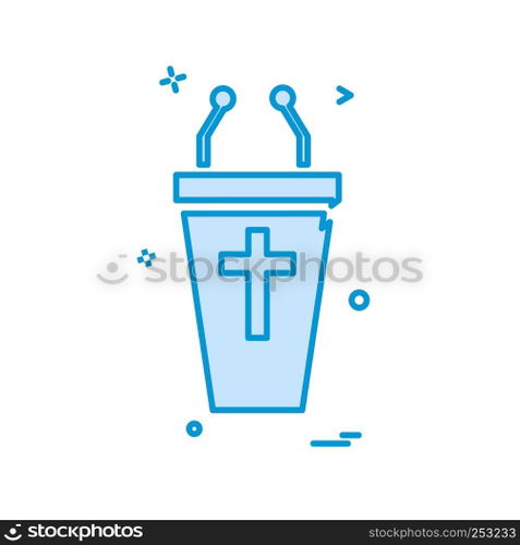 Cross icon design vector