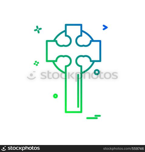Cross icon design vector