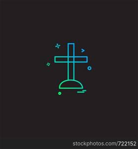 Cross icon design vector