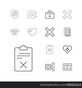 Cross icons Royalty Free Vector Image