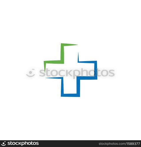 Cross Medical illustration Logo template vector design
