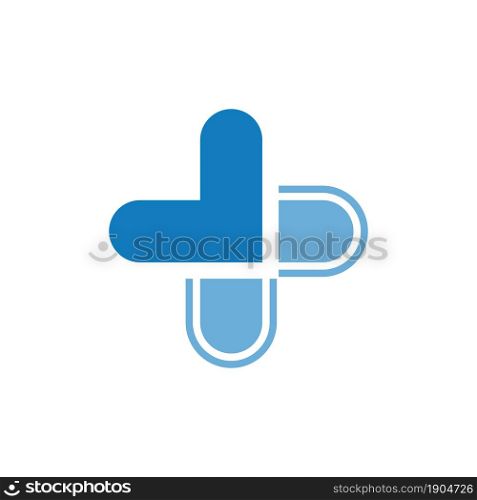 cross medical logo design template