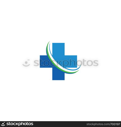 Cross medical Logo Template vector symbol nature