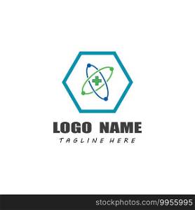 Cross medical Logo Template vector symbol nature