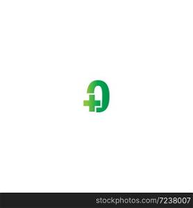 Cross O Letter logo, Medical cross O letter logo design concept