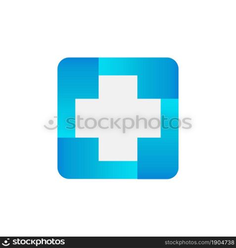 cross sign medical logo design