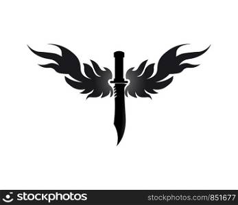 Cross swords icon flat. Simple vector symbol and bonus icon