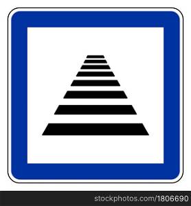 Cross walk and road sign