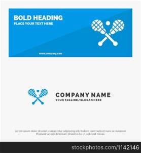 Crosse, Lacrosse, Stick, Sticks SOlid Icon Website Banner and Business Logo Template
