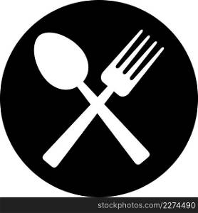 Crossed fork and spoon icon
