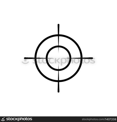 Crosshair and target, sight, sniper icon in black for web, mobile on isolated white background. EPS 10 vector. Crosshair and target, sight, sniper icon in black for web, mobile on isolated white background. EPS 10 vector.