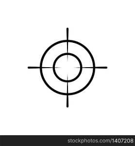 Crosshair and target, sight, sniper icon in black for web, mobile on isolated white background. EPS 10 vector. Crosshair and target, sight, sniper icon in black for web, mobile on isolated white background. EPS 10 vector.