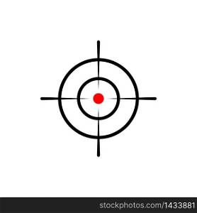 Crosshair and target, sight, sniper icon in black for web, mobile on isolated white background. EPS 10 vector.. Crosshair and target, sight, sniper icon in black for web, mobile on isolated white background. EPS 10 vector