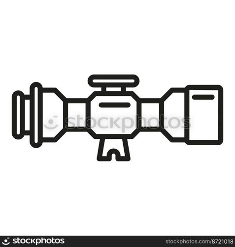 Crosshair scope icon outline vector. Rifle sight. Cross texture. Crosshair scope icon outline vector. Rifle sight