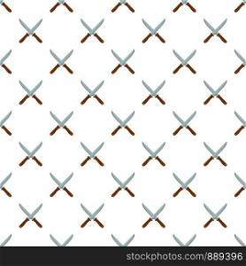 Crossing knife pattern seamless vector repeat for any web design. Crossing knife pattern seamless vector