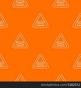 Crossing railroad barrier pattern vector orange for any web design best. Crossing railroad barrier pattern vector orange