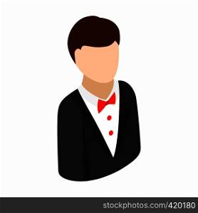 Croupier isometric 3d icon on a white background. Croupier isometric 3d icon