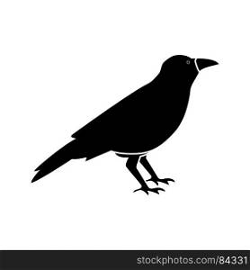 Crow it is black icon . Simple style .. Crow it is black icon .