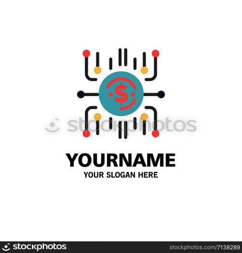 Crowd fund, Crowd funding, Crowd sale, Crowd selling, Funding Business Logo Template. Flat Color