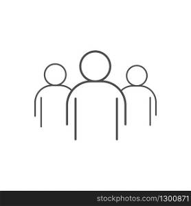 Crowd of people icon. Meeting together. Vector EPS 10