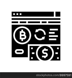 crowdfunding ico glyph icon vector. crowdfunding ico sign. isolated contour symbol black illustration. crowdfunding ico glyph icon vector illustration