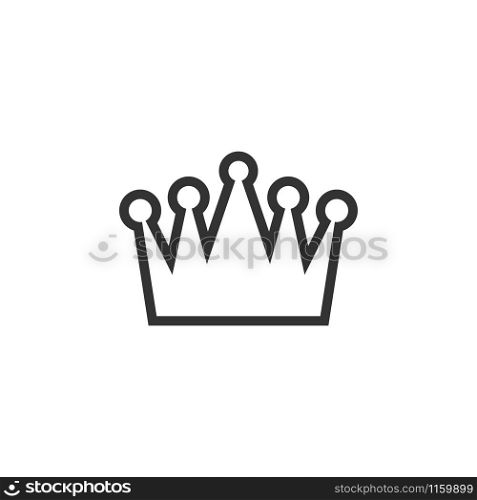 Crown clip art design vector isolated illustration. Crown clip art design vector isolated
