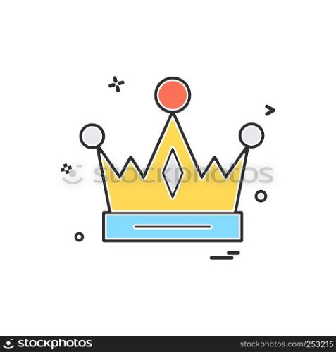 Crown empire king icon vector design