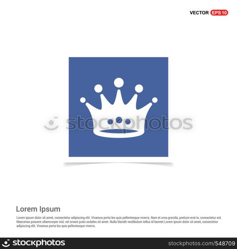 Crown icon - Blue photo Frame