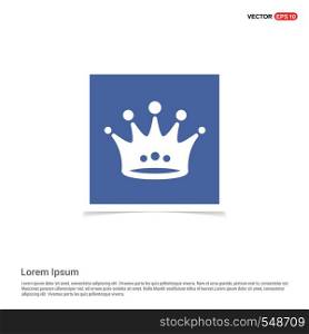 Crown icon - Blue photo Frame