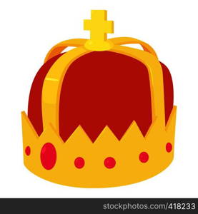 Crown icon. Cartoon illustration of crown vector icon for web. Crown icon , cartoon style