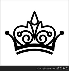 Crown Icon, Crown Vector Art Illustration