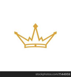Crown icon design template vector isolated illustration. Crown icon design template vector isolated