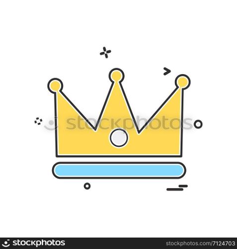 Crown icon design vector