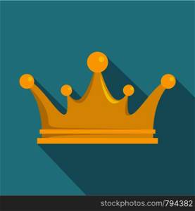 Crown icon. Flat illustration of crown vector icon for web. Crown icon, flat style