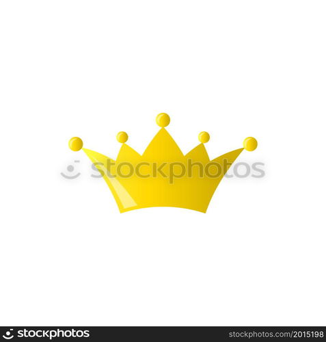 Crown icon. Gold crown vector icon