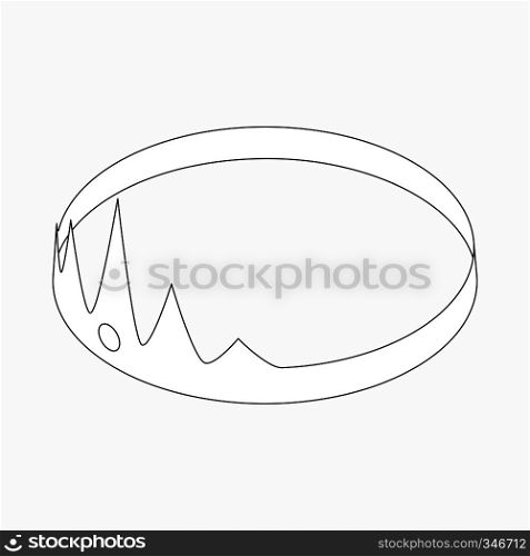 Crown icon in isometric 3d style on a white background. Crown icon, isometric 3d style