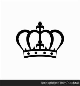 Crown icon in simple style on a white background. Crown icon in simple style