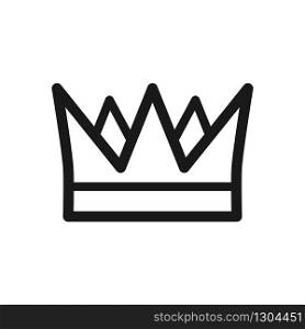 crown icon in trendy flat style