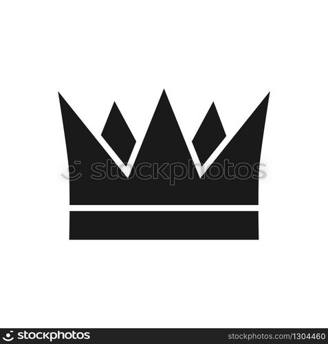 crown icon in trendy flat style