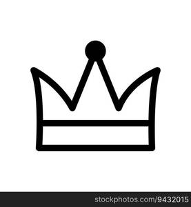 crown icon, king icon vector logo template